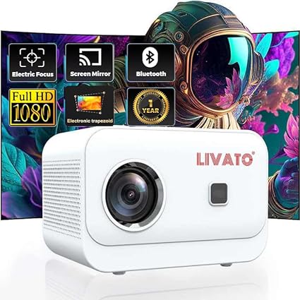 Livato Nova-Portable 720P Native Projector for Home-1080P Full HD Support-Stumbit Electronics
